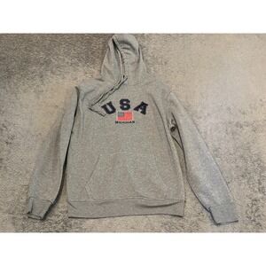 Northpole Michigan USA Hoodie Womens Large Gray Pullover Fleece Sweatshirt